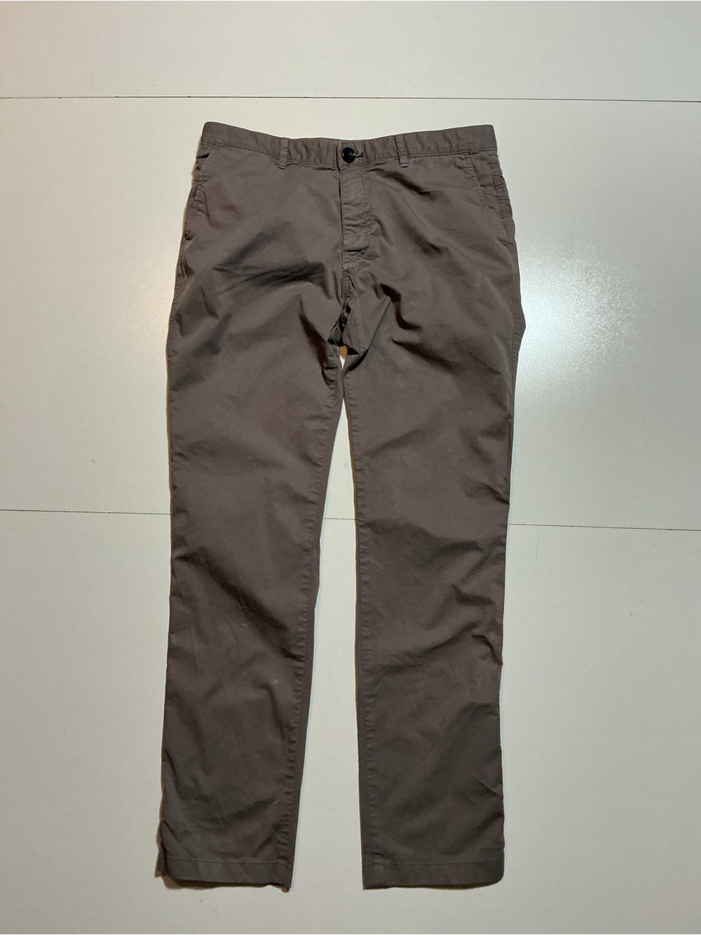Paul Smith Organic Cotton Twill Flat Front Mens Chino Casual Classic Pants